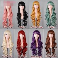 High-temperature Cosplay Wavy Wig  (purple) Nhnf0036-purple main image 1