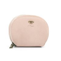 Cross-border New Solid Color Organ Folding Card Holder Simple Women's Wallet Round Zipper Mini Wallet main image 5