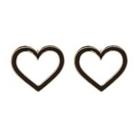 Alloy Fashion Sweetheart Earring  (black) Nhjj5225-black main image 1