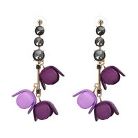 Alloy Fashion Flowers Earring  (red) Nhjj5227-red main image 5