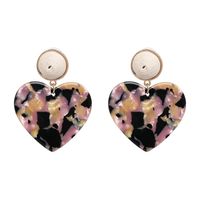 Plastic Fashion Sweetheart Earring  (blue) Nhjj5234-blue main image 5