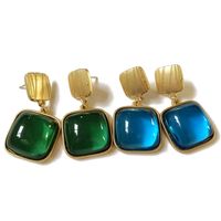 Alloy Simple Flowers Earring  (green Earrings) Nhom1013-green-earrings sku image 2