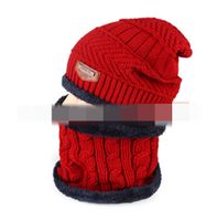 Hat Men's Winter Warm Wool Hat Thickened Knitted Hat Sets Cap Men's Bag Cap Cotton-padded Cap Winter Hat Men's Youth main image 11