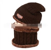 Hat Men's Winter Warm Wool Hat Thickened Knitted Hat Sets Cap Men's Bag Cap Cotton-padded Cap Winter Hat Men's Youth main image 14