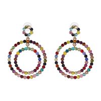 Jujia Nouveau Diamant Boucles D'oreilles Haut De Gamme Qualité De Femmes Boucles D'oreilles Européen Et Américain Personnalisé Ornement Ventes Directes Croix-frontière 51317 main image 2