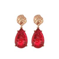 Imitated Crystal&cz Bohemia Geometric Earring  (red) Nhjq10842-red main image 1