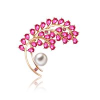 Alloy Fashion Flowers Brooch  (61187182) Nhxs1948-61187182 main image 2