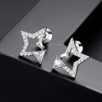 Alloy Korea Geometric Earring  (platinum-01c22) Nhtm0427-platinum-01c22 main image 1