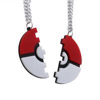 Vente Chaude Harajuku Pokémon Boule Magique Anime Cos Couple Amitié Collier Pendentif main image 2
