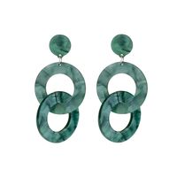 Plastic Vintage Geometric Earring  (green)  Fashion Jewelry Nhll0301-green main image 1