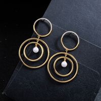 Copper Korea Geometric Earring  (photo Color)  Fine Jewelry Nhqd6132-photo-color sku image 1