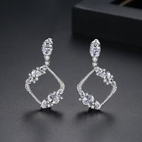 Alloy Korea Geometric Earring  (platinum-t01i20)  Fashion Jewelry Nhtm0629-platinum-t01i20 main image 1