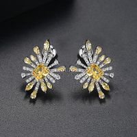 Alloy Fashion Geometric Earring  (yellow-t02c13)  Fashion Jewelry Nhtm0630-yellow-t02c13 main image 1