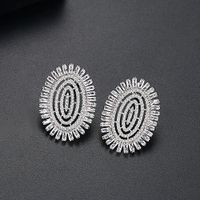 Alloy Fashion Geometric Earring  (white-t02e24)  Fashion Jewelry Nhtm0636-white-t02e24 main image 2
