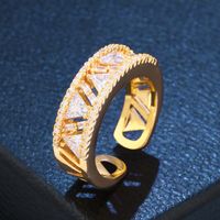 Copper Fashion Geometric Ring  (alloy)  Fine Jewelry Nhas0369-alloy main image 2