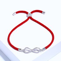 Ventes Directes D'usine Coréenne Style Nouvelle Mode Simple Personnalité 8 Zircon Bracelet À La Mode Tous-match Couple Bracelet Bra66 main image 4