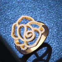 Copper Fashion Flowers Ring  (alloy-7)  Fine Jewelry Nhas0391-alloy-7 main image 1