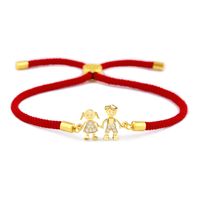 Copper Korea Geometric Bracelet  (red Rope Alloy)  Fine Jewelry Nhas0394-red-rope-alloy main image 4