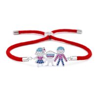 Koreanische Mode Neues Weibliches Zirkon Armband, Geburtsjahr, Rotes Seil, Familien Armband, Mode Accessoires Großhandel Brb06 main image 1