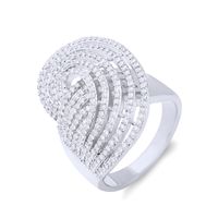 Neuer Kreativer Heißer Verkauf Einfacher Zirkon Ring Weiblicher Zeigefinger-schwanz Ring Koreanischer Mikro-inlay-schmuck Rih27 main image 5