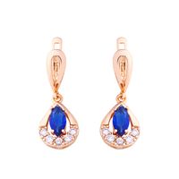 Copper Fashion Geometric Earring  (blue)  Fine Jewelry Nhas0413-blue main image 2