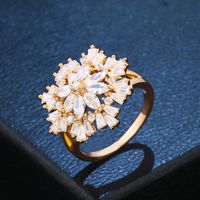Copper Fashion Flowers Ring  (alloy)  Fine Jewelry Nhas0441-alloy main image 1