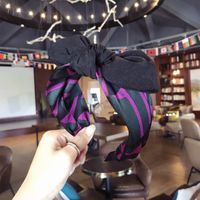 Cloth Simple Bows Hair Accessories  (floral Black)  Fashion Jewelry Nhsm0073-floral-black main image 5