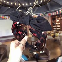 Cloth Simple Bows Hair Accessories  (floral Black)  Fashion Jewelry Nhsm0073-floral-black main image 9