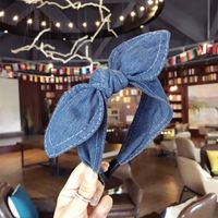 Cloth Simple Bows Hair Accessories  (light Cowboy)  Fashion Jewelry Nhsm0081-light-cowboy main image 3