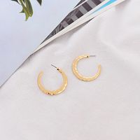 Fashion C Shape Plating Alloy No Inlaid Earrings sku image 1