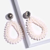 Alloy Korea Bolso Cesta Earring  (white)  Fashion Jewelry Nhas0463-white main image 2