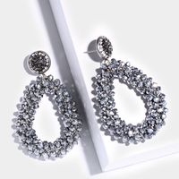 Böhmischer Stil Weibliche Hand Gewebte Weibliche Wasser Tropfen Reis Perlen Ohrringe Mode Kreative Diamant Ohrringe Ern30 main image 10