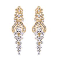 Imitated Crystal&cz Simple Flowers Earring  (alloy)  Fashion Jewelry Nhas0496-alloy main image 1