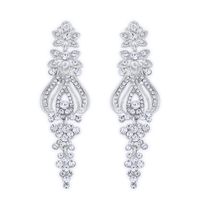 Imitated Crystal&cz Simple Flowers Earring  (alloy)  Fashion Jewelry Nhas0496-alloy main image 3