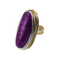 Alloy Fashion Geometric Ring  (purple-7)  Fashion Jewelry Nhjq11259-purple-7 main image 1