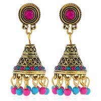 Alloy Bohemia Flowers Earring  (colorful Ancient Alloy)  Fashion Jewelry Nhkq2357-colorful-ancient-alloy main image 1