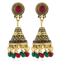 Alloy Bohemia Flowers Earring  (colorful Ancient Alloy)  Fashion Jewelry Nhkq2357-colorful-ancient-alloy main image 6