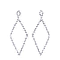 Imitated Crystal&cz Simple Geometric Earring  (black)  Fashion Jewelry Nhas0506-black main image 3