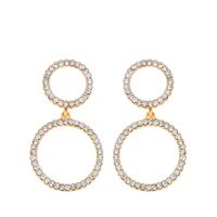 Imitated Crystal&cz Simple Geometric Earring  (black)  Fashion Jewelry Nhas0507-black main image 4