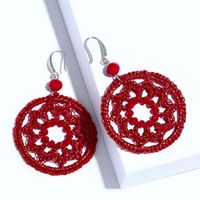 Alloy Vintage Bolso Cesta Earring  (red)  Fashion Jewelry Nhas0543-red main image 2