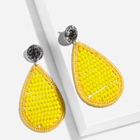 Tendance De La Mode En Forme De Goutte Boucles D'oreilles Femmes Cristal De Bohème Boucles D'oreilles 2022 Croix-frontière Nouveaux Produits Ornements Erp26 main image 2