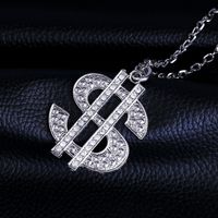 Hip Hop Étoiles Rue Musique Métal Collier Nouvelle Hiphop Big Dollar Logo Taobao  Nkn20 main image 3