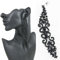 Alloy Fashion Tassel Earring  (black)  Fashion Jewelry Nhas0616-black main image 1