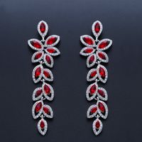 Imitated Crystal&cz Fashion Tassel Earring  (alloy)  Fashion Jewelry Nhas0628-alloy main image 5