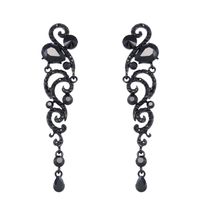 Alloy Fashion Tassel Earring  (black)  Fashion Jewelry Nhas0632-black main image 2