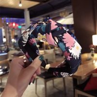 Cloth Simple Bows Hair Accessories  (floral Purple)  Fashion Jewelry Nhsm0178-floral-purple main image 4