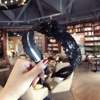 Cloth Korea Bows Hair Accessories  (black)  Fashion Jewelry Nhsm0207-black main image 1