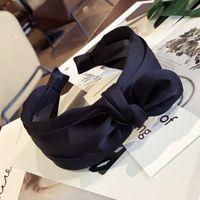 Cloth Korea Bows Hair Accessories  (black)  Fashion Jewelry Nhsm0254-black main image 1