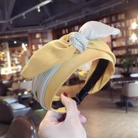 Cloth Simple Bows Hair Accessories  (yellow)  Fashion Jewelry Nhsm0309-yellow main image 1