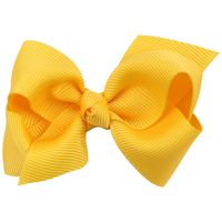 8cm Kinder Gewinde Band Bowknot Haarnadel Mädchen Kleine Einfarbige Bowknot Enten Schnabel Clip 20 Farben main image 21